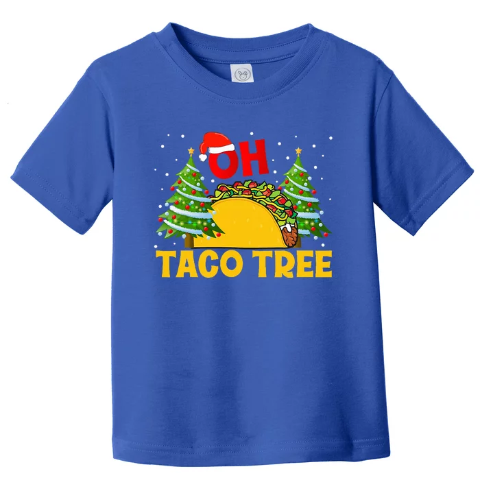 Oh Taco Tree Christmas Cute Xmas Mexican Food Tacos Lover Toddler T-Shirt