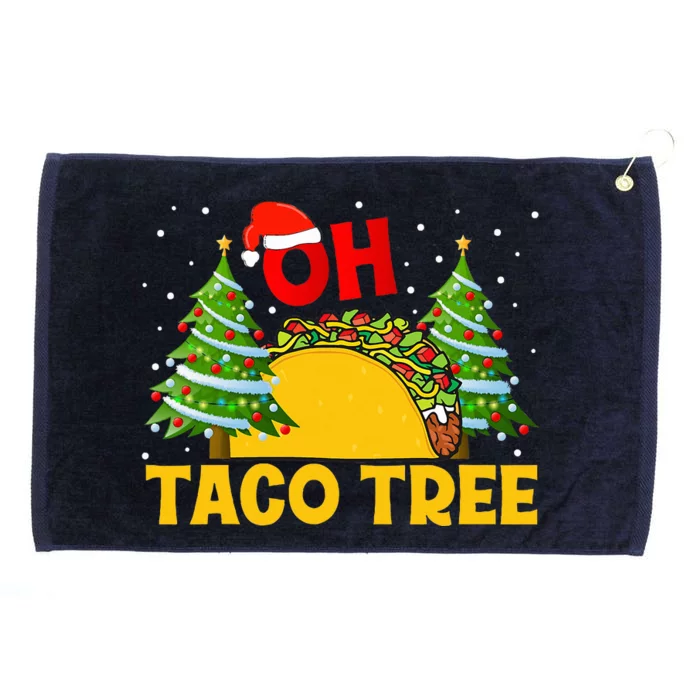 Oh Taco Tree Christmas Cute Xmas Mexican Food Tacos Lover Grommeted Golf Towel