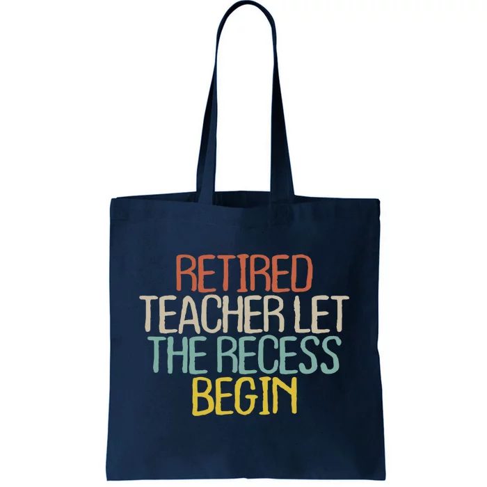 Old Text Vintage Retired Teacher Tote Bag