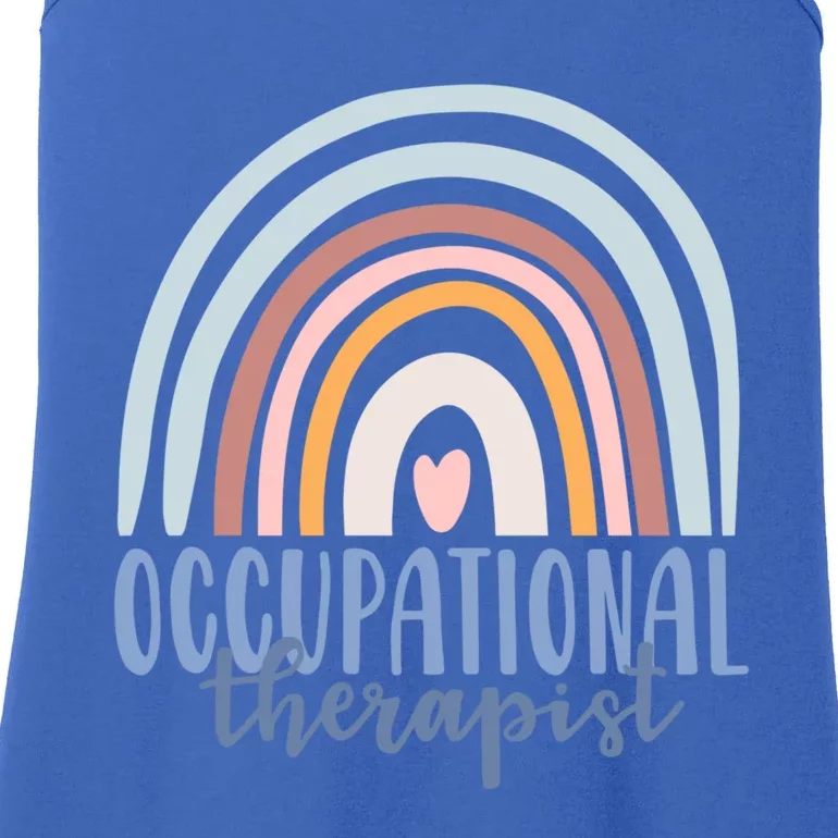 Occupational Therapy Worker Ot Boho Rainbow Retro Gift Cute Gift Ladies Essential Tank