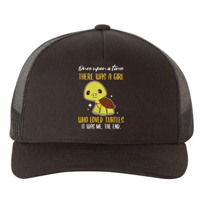 Once There Was A Girl Who Loved Turtles Yupoong Adult 5-Panel Trucker Hat