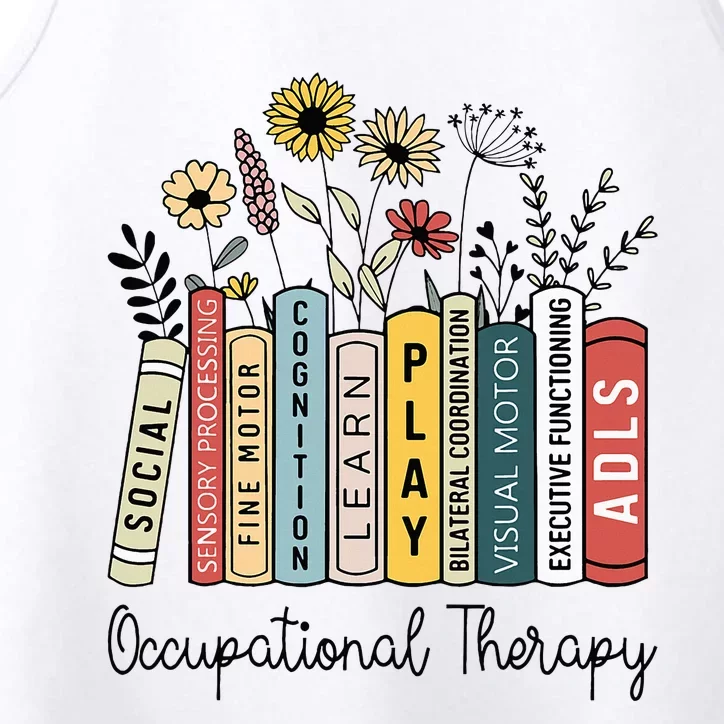 Occupational Therapy Wildflower Book Ot Therapist Assistant Performance Tank