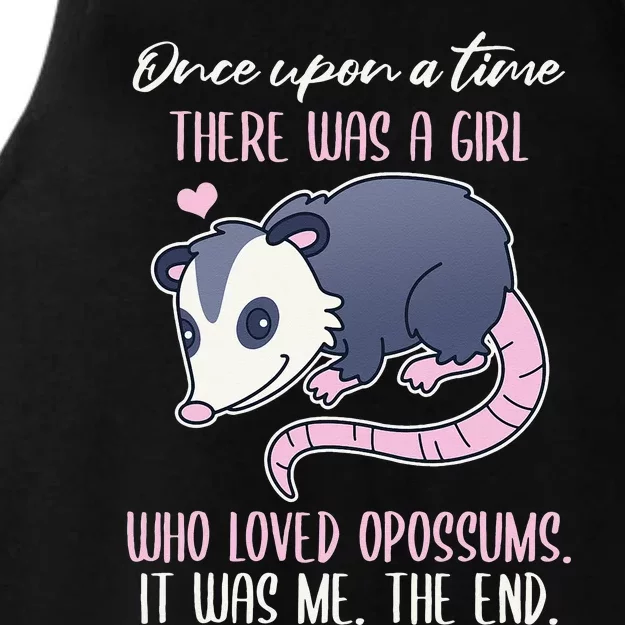 Once There Was A Who Loved Opossums Ladies Tri-Blend Wicking Tank