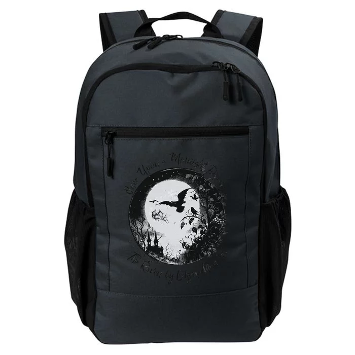 Once Upon A Midnight Dreary The Raven By Edgar Allan Poe Daily Commute Backpack