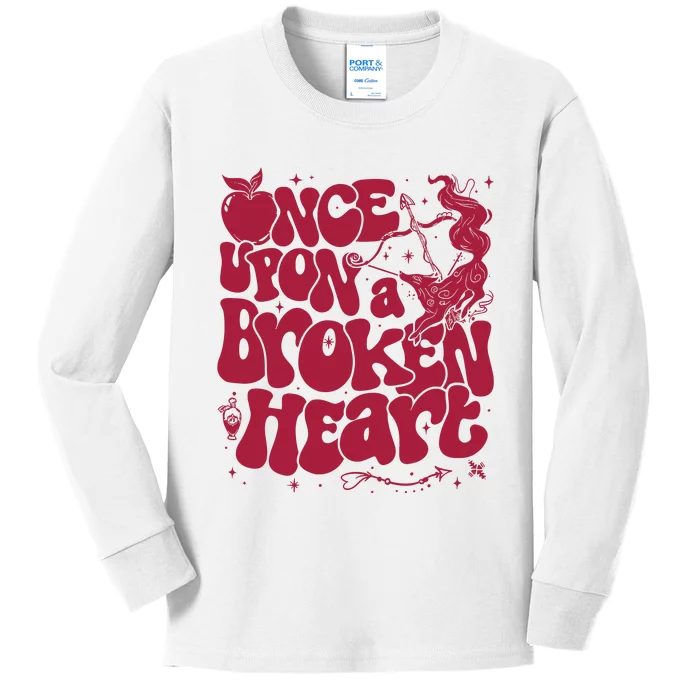 Once Upon A Broken Heart Kids Long Sleeve Shirt