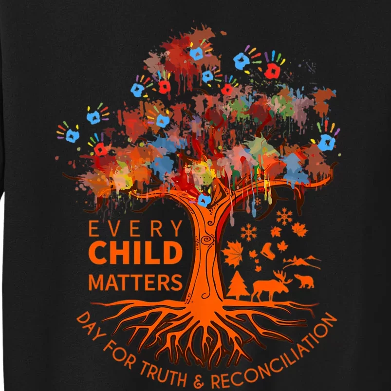 Orange Unity Day Native American Every Child Tall Sweatshirt