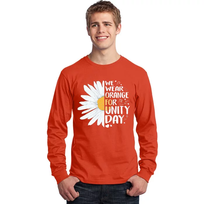 ORANGE UNITY DAY Daisy We Wear Orange For Unity Day Tall Long Sleeve T-Shirt