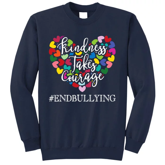 Orange Unity Day Antibullying Spreed Kindness Tall Sweatshirt