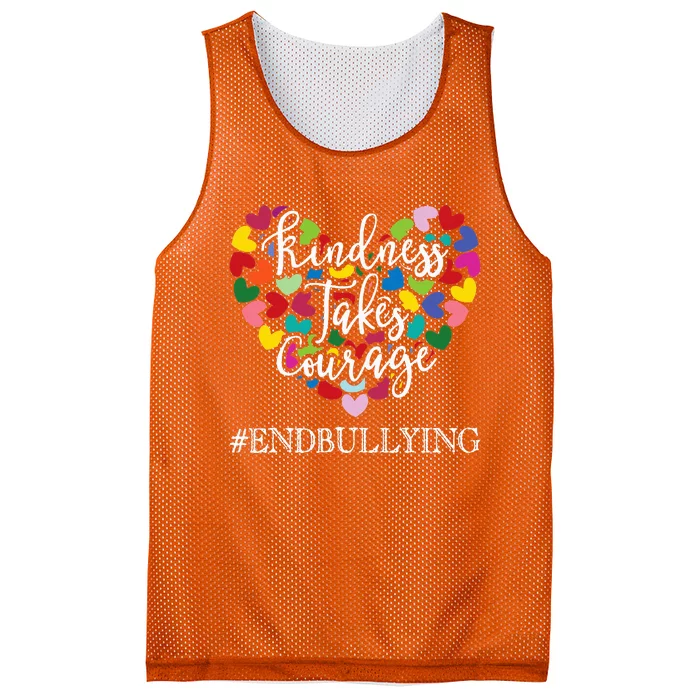 Orange Unity Day Antibullying Spreed Kindness Mesh Reversible Basketball Jersey Tank