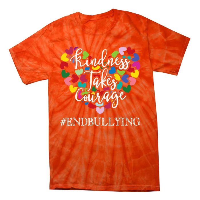 Orange Unity Day Antibullying Spreed Kindness Tie-Dye T-Shirt