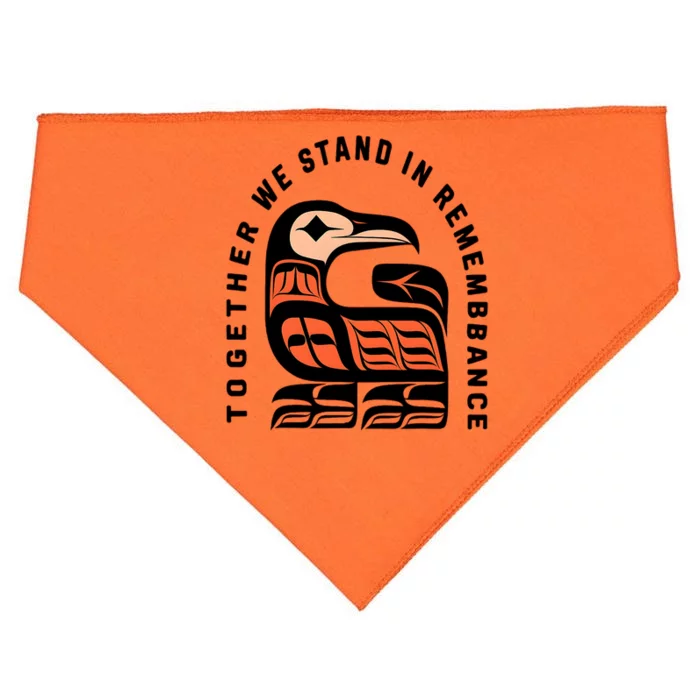 Orange Unity Day Native American Every Child USA-Made Doggie Bandana