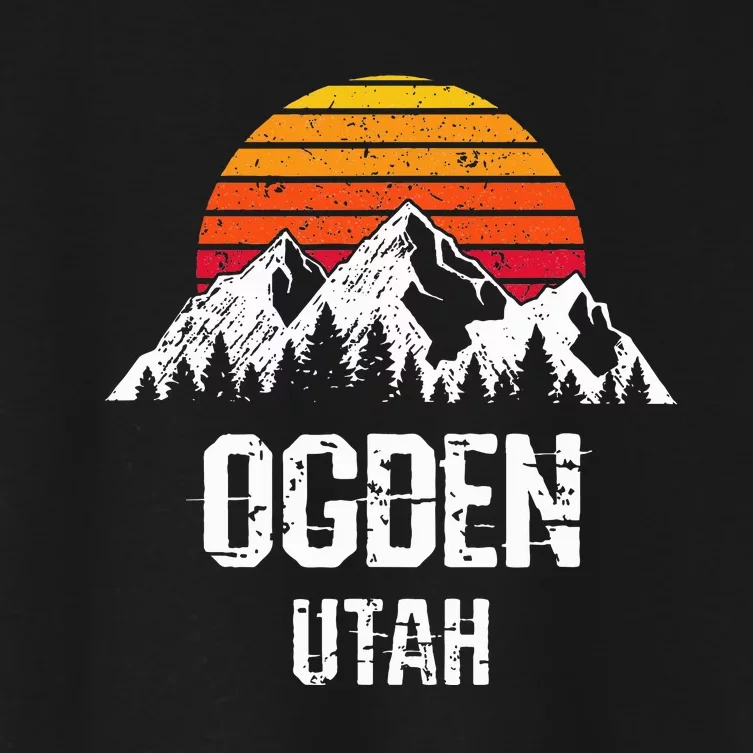 Ogden Utah Distressed Women's Crop Top Tee