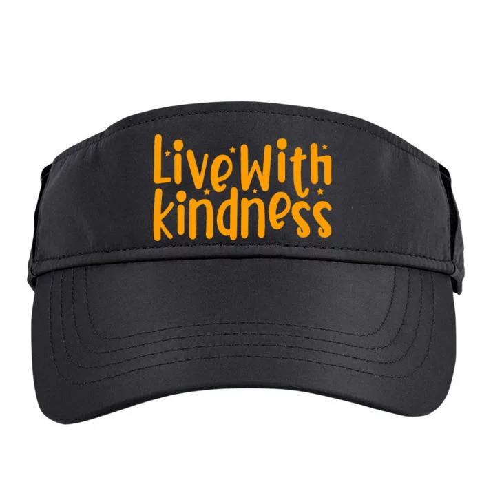 Orange Unity Day Anti Bullying Live With Kindness Adult Drive Performance Visor