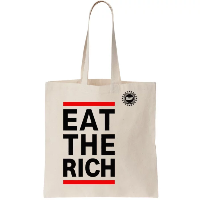 Official Uaw Eat The Rich Tote Bag