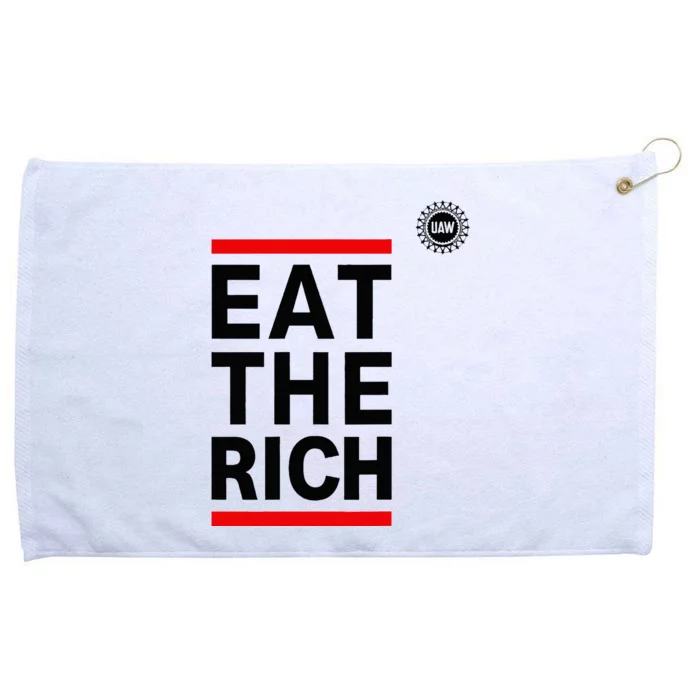 Official Uaw Eat The Rich Grommeted Golf Towel