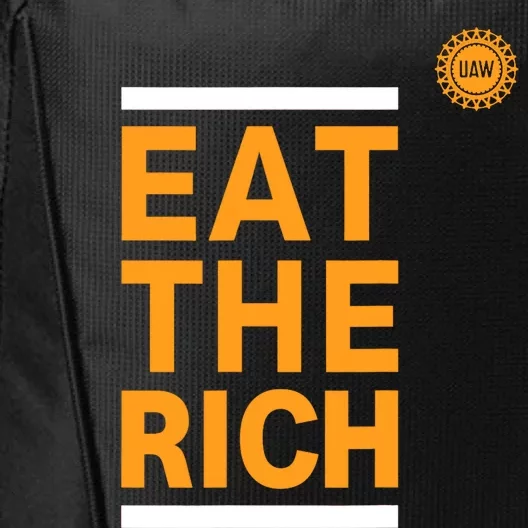 Official Uaw Eat The Rich City Backpack