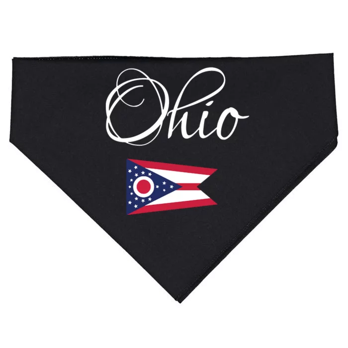 Ohio Usa Funny USA-Made Doggie Bandana