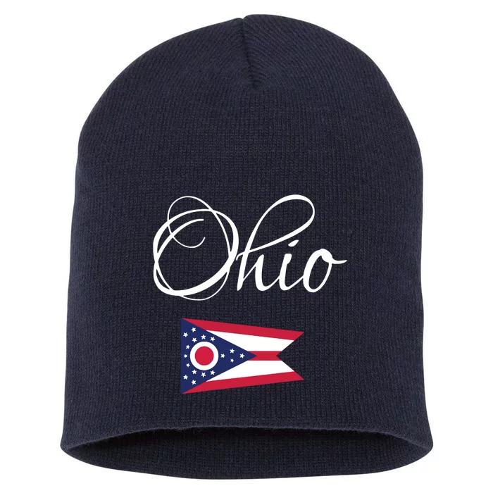 Ohio Usa Funny Short Acrylic Beanie