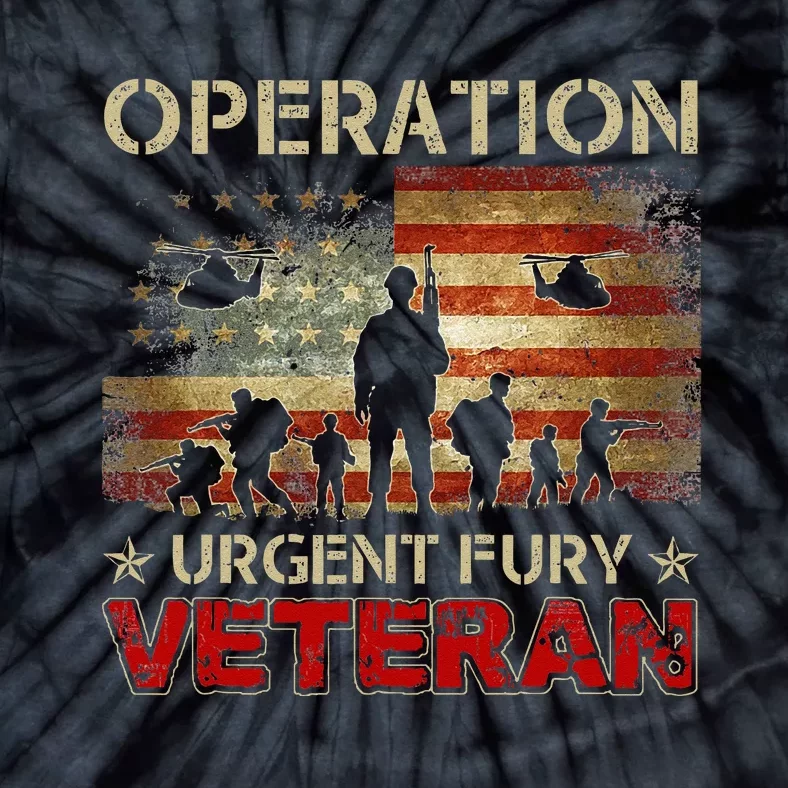 Operation Urgent Fury Combat Veteran Grenada Tie-Dye T-Shirt