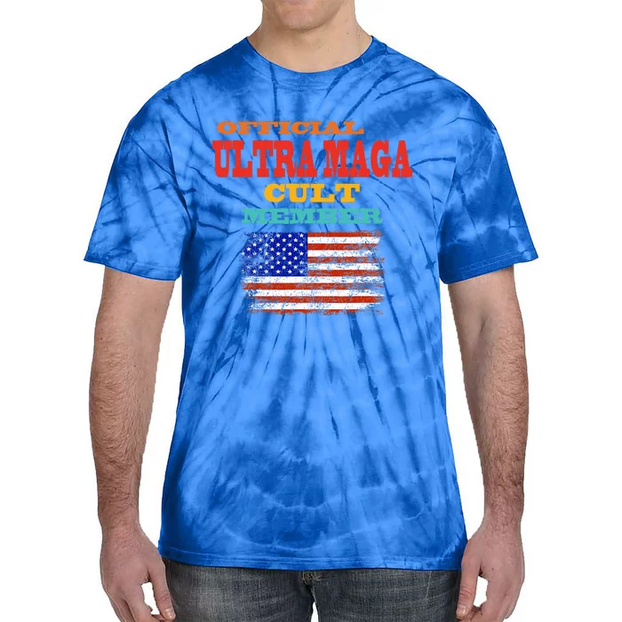 Official Ultra Maga Cult Member Vintage Design Tie-Dye T-Shirt