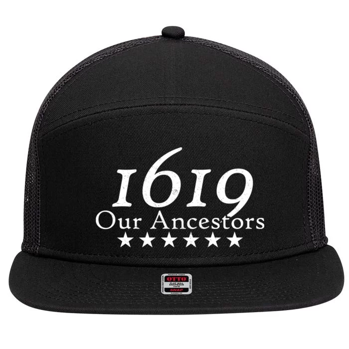 Our Ancestors 1619 Heritage 7 Panel Mesh Trucker Snapback Hat