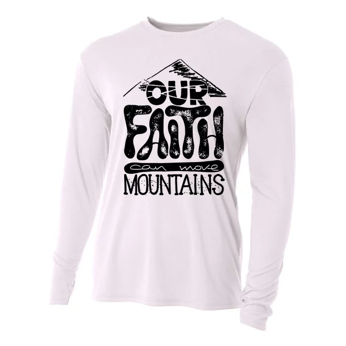 Our Faith Can Move Mountains Cooling Performance Long Sleeve Crew