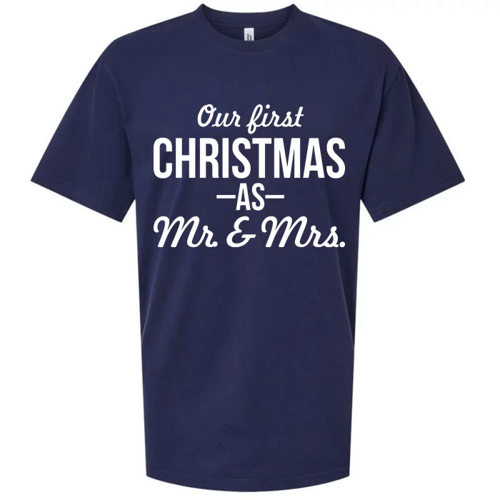 Our First Christmas As Mr. & Mrs. Sueded Cloud Jersey T-Shirt