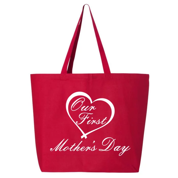 Our First Mother's Day Love Heart 25L Jumbo Tote