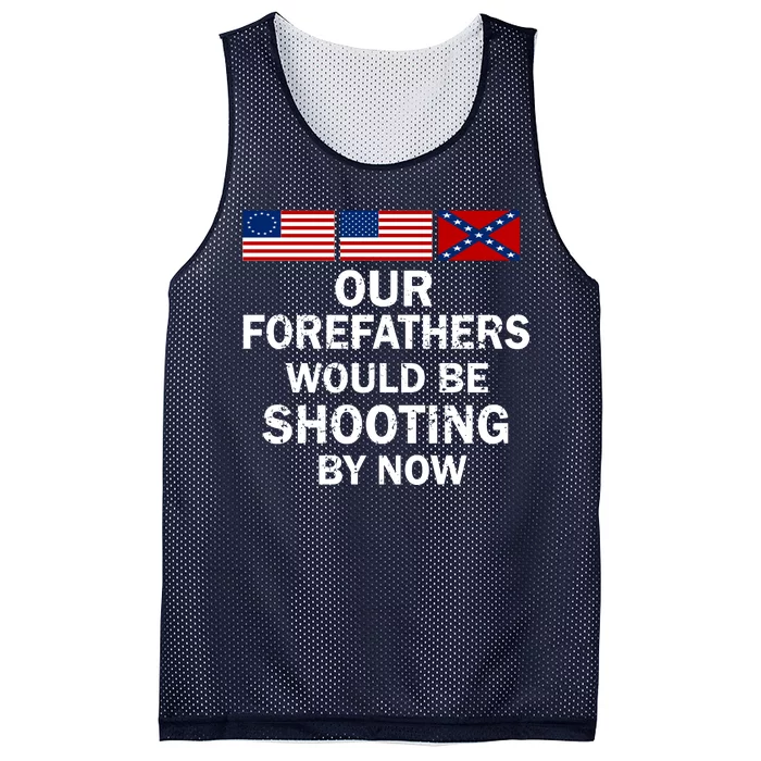 Our Forefathers Would Be Shooting By Now Mesh Reversible Basketball Jersey Tank