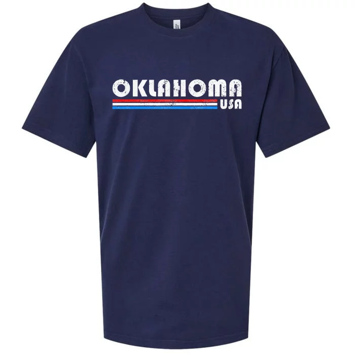 Oklahoma Usa Retro Vintage State Gift Sueded Cloud Jersey T-Shirt