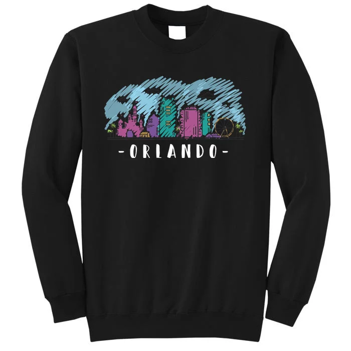 Orlando USA Skyline Sketch Tall Sweatshirt