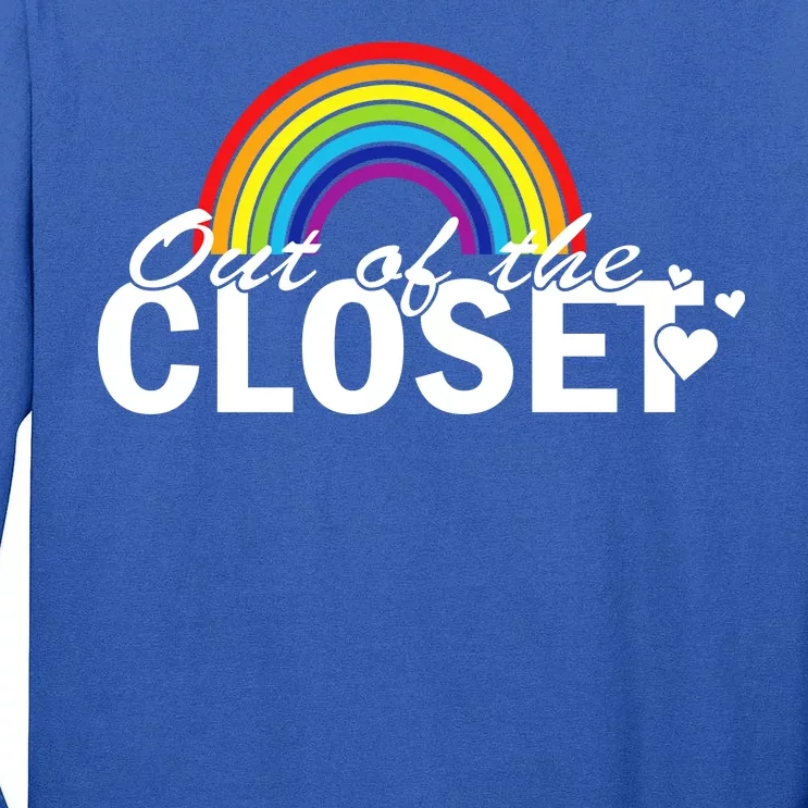 Out Of The Closet Rainbow Tall Long Sleeve T-Shirt