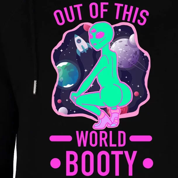 Out Of This World Booty Womens Funnel Neck Pullover Hood