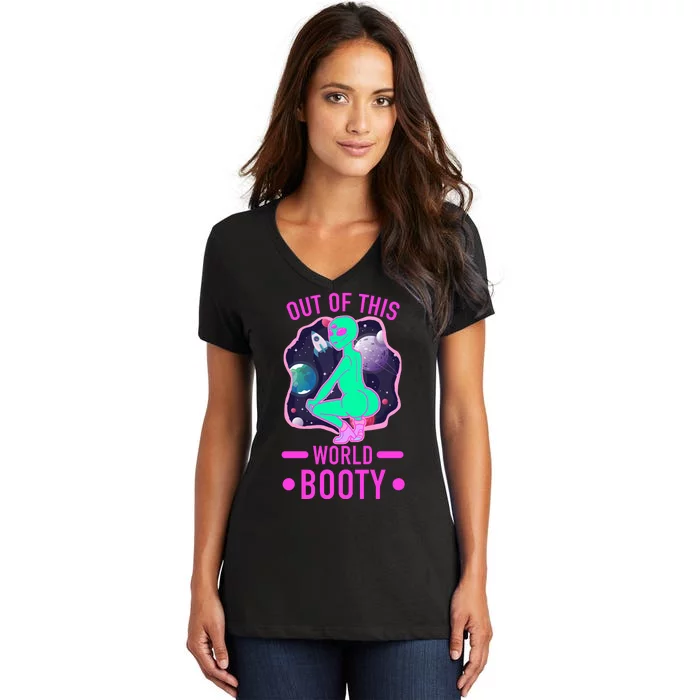 Out Of This World Booty Women's V-Neck T-Shirt