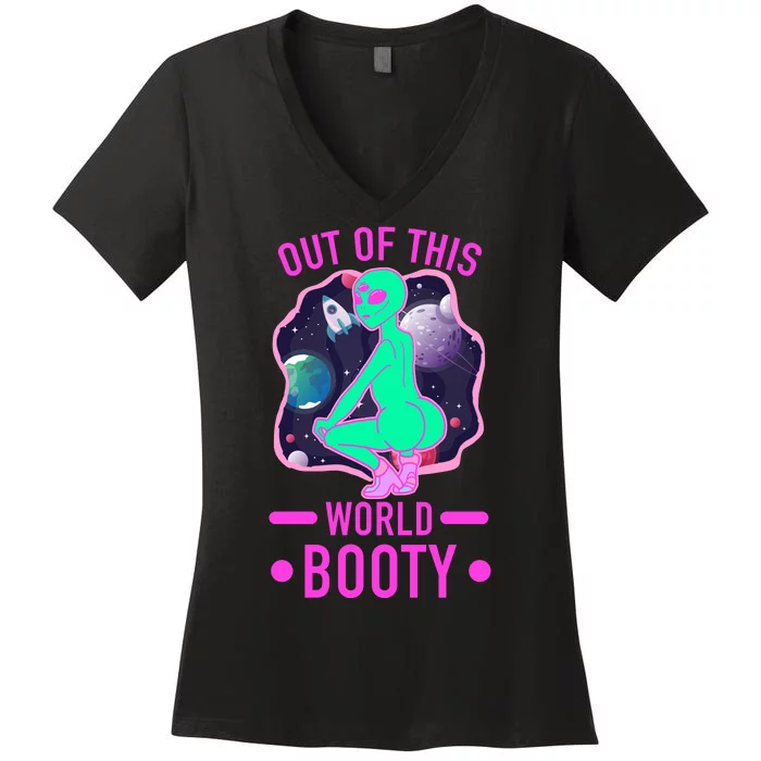 Out Of This World Booty Women's V-Neck T-Shirt