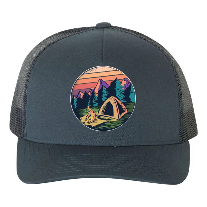 Outdoor Camping Sunset Yupoong Adult 5-Panel Trucker Hat