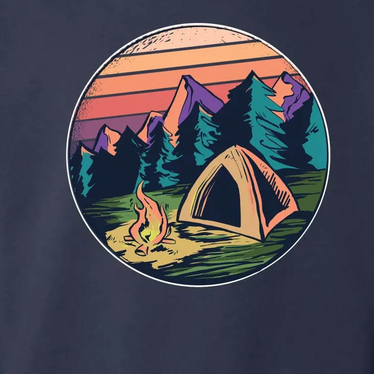 Outdoor Camping Sunset Toddler Hoodie