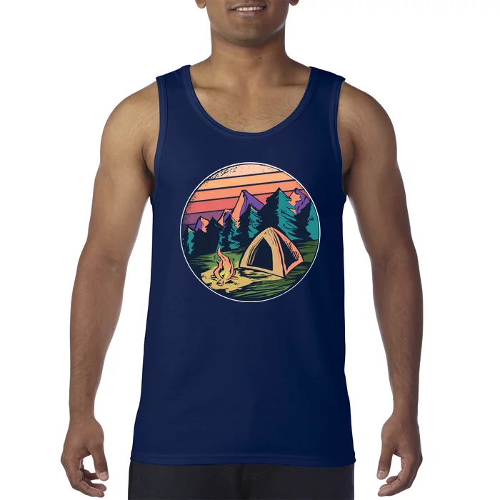 Outdoor Camping Sunset Tank Top