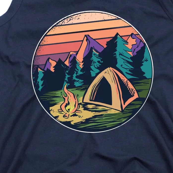 Outdoor Camping Sunset Tank Top