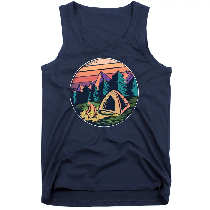 Outdoor Camping Sunset Tank Top