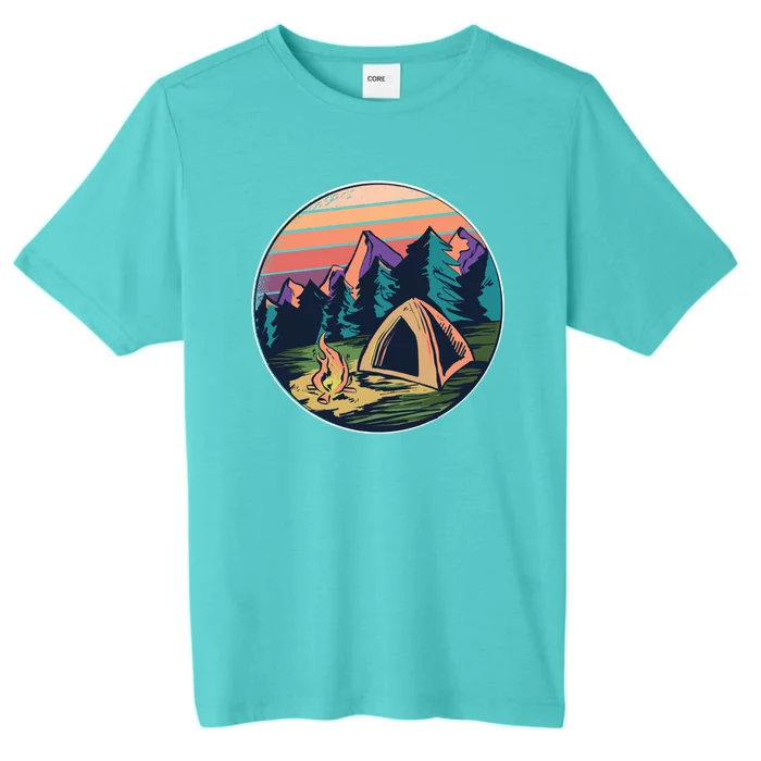 Outdoor Camping Sunset ChromaSoft Performance T-Shirt