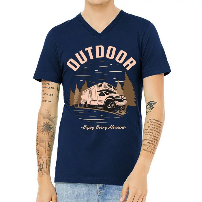 Outdoor Enjoy Every Moment V-Neck T-Shirt