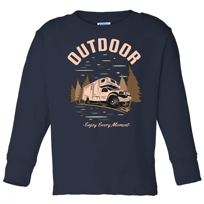 Outdoor Enjoy Every Moment Toddler Long Sleeve Shirt