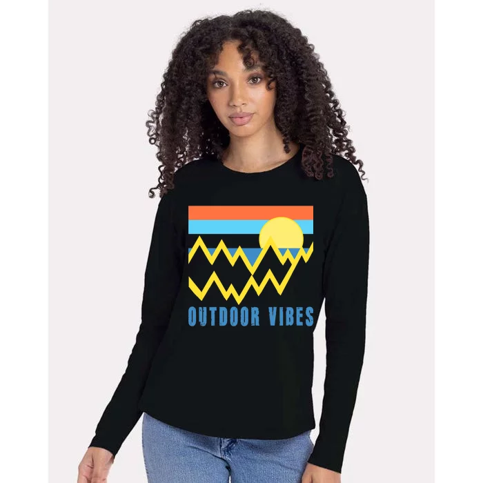 Outdoor Vibes Womens Cotton Relaxed Long Sleeve T-Shirt