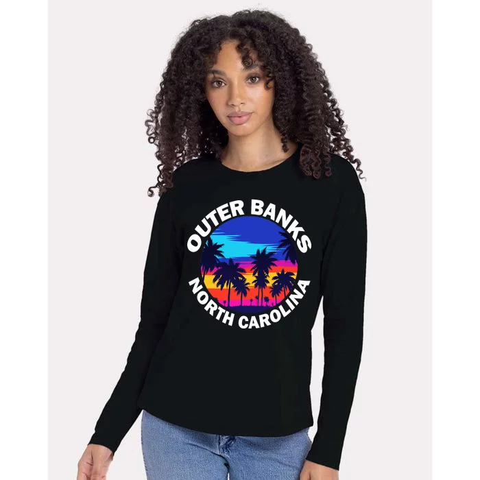 Outer Banks North Carolina Womens Cotton Relaxed Long Sleeve T-Shirt