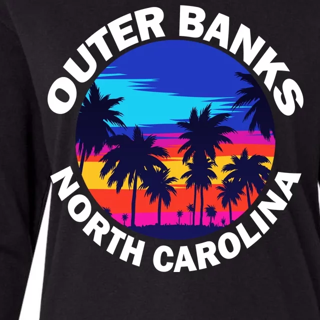 Outer Banks North Carolina Womens Cotton Relaxed Long Sleeve T-Shirt