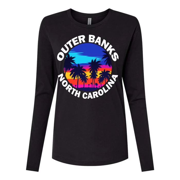 Outer Banks North Carolina Womens Cotton Relaxed Long Sleeve T-Shirt