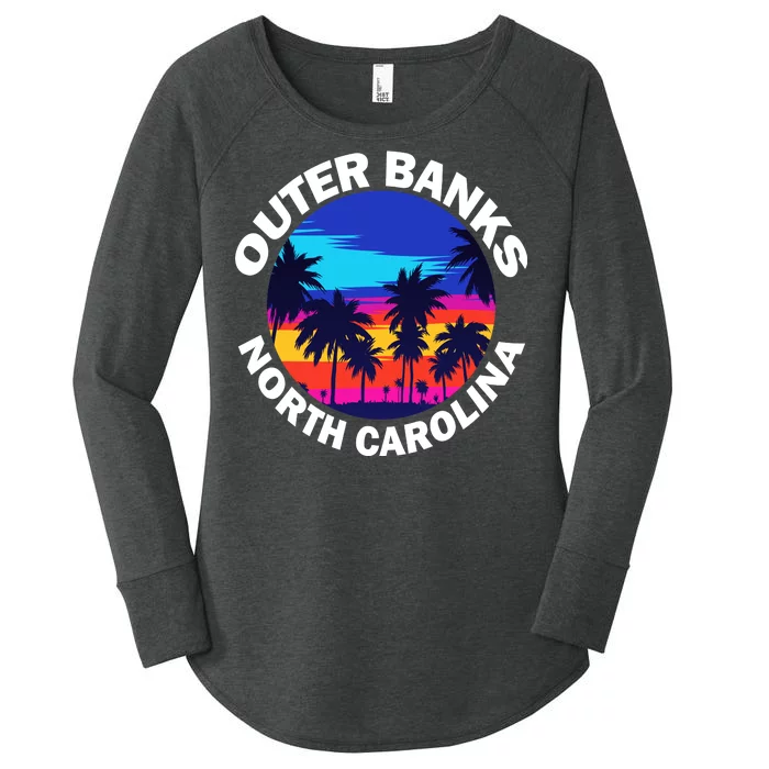 Outer Banks North Carolina Women's Perfect Tri Tunic Long Sleeve Shirt