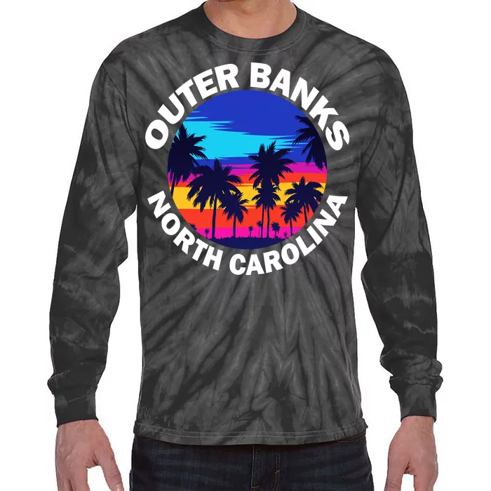 Outer Banks North Carolina Tie-Dye Long Sleeve Shirt