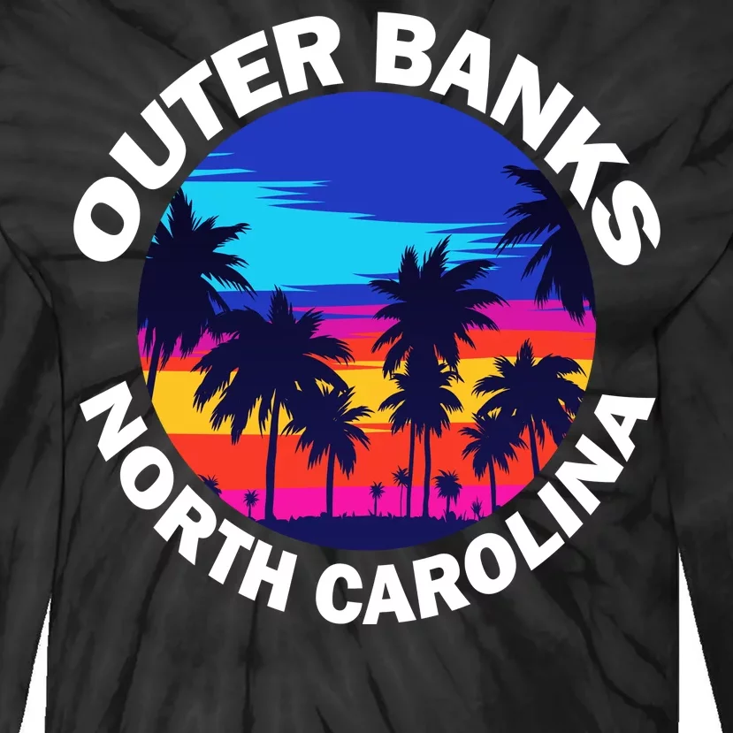 Outer Banks North Carolina Tie-Dye Long Sleeve Shirt